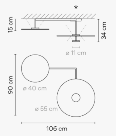 Vibia Flat - Deckenleuchten - 5910