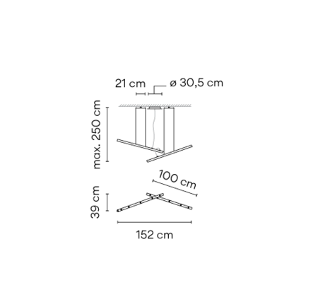 Vibia Halo Lineal - Pendelleuchte - 2340
