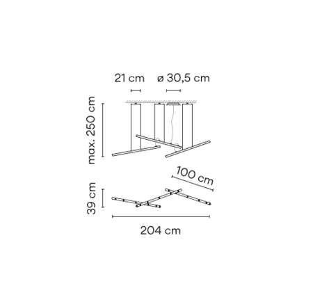 Vibia Halo Lineal - Pendelleuchte - 2341