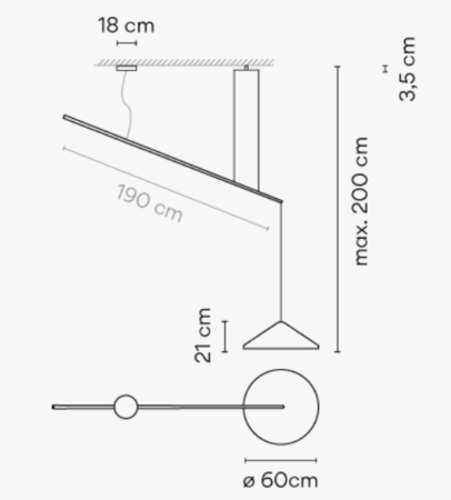 Vibia North 5670 - Pendelleuchte - 5674