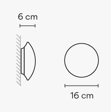 Vibia Puck - Wandleuchte - 5402