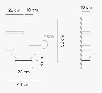 Vibia Set - Wandleuchte - 7763