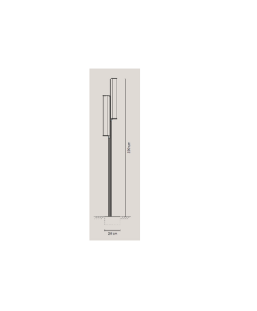Vibia Class - Steh Aussenleuchte - 2815