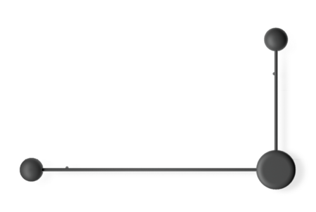 Vibia Pin - Wandleuchte - Pin1694 - Schwarz