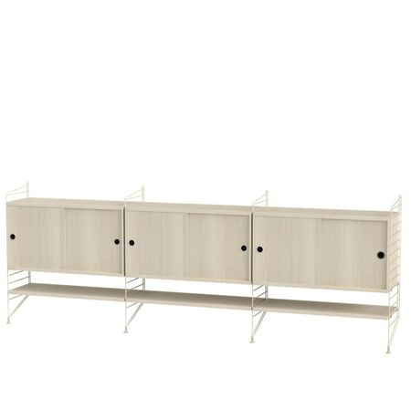 String_Furnitur_System_Wohnzimmer_F_Beige_Esche