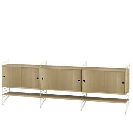String_Furnitur_System_Wohnzimmer_F_Beige_Eiche
