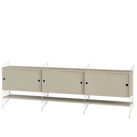 String_Furnitur_System_Wohnzimmer_F_Beige_Beige