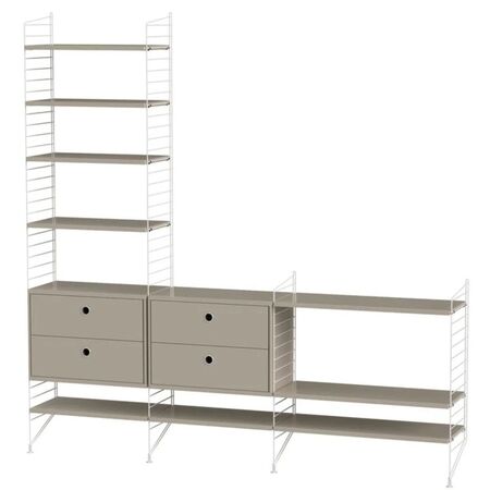 String_Furniture_System_Wohnzimmer_J_Beige_Weiss