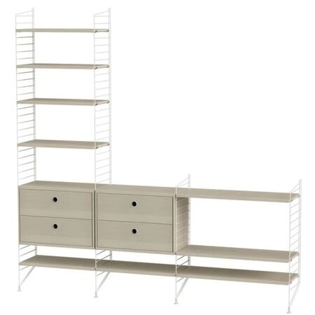 String_Furniture_System_Wohnzimmer_J_Beige_Esche