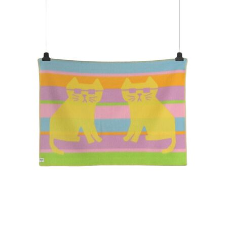 Røros Tweed,Røros Tweed Cool Cats Babydecke 100x67cm,Cool Cats Babydecke,Wohntextilien,Duvets & Kopfkissen