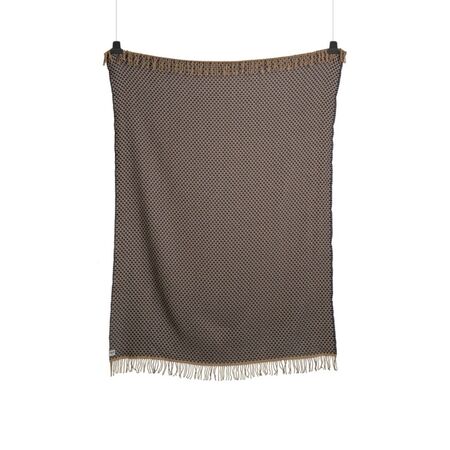 Røros Tweed Lammwolldecke Isak 150 x 210 cm von Røros Tweed Far Away Blue