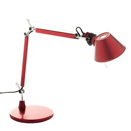 Artemide Tolomeo Micro mit Fuss von Artemide Rot