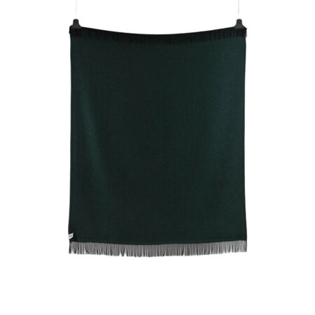 Røros Tweed Lammwolldecke Vega 150 x 210 cm von Røros Tweed Dunkelgrün