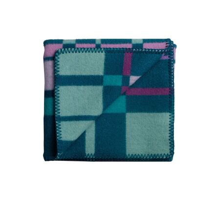 Røros Tweed,Baby Lammwolldecke City 67 x 100 cm von Røros Tweed,Aqua,Wohntextilien,Plaids