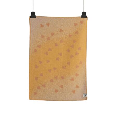Røros Tweed Røros Tweed Melvin Babydecke 100 x 67 cm Hellrosa/Gelb, Standard