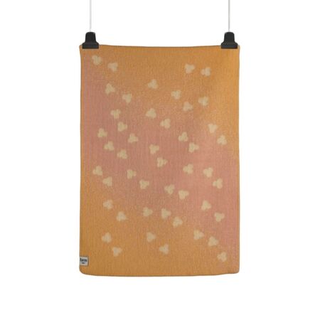 Røros Tweed Røros Tweed Melvin Babydecke 100 x 67 cm Hellrosa/Gelb, Standard