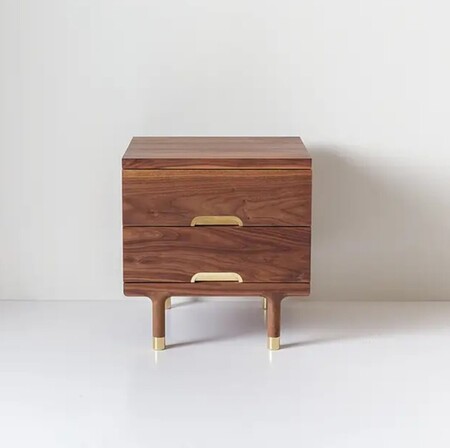 Kalon Simple Side Table Walnut