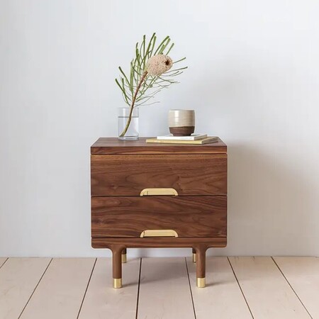 Kalon Simple Side Table Walnut