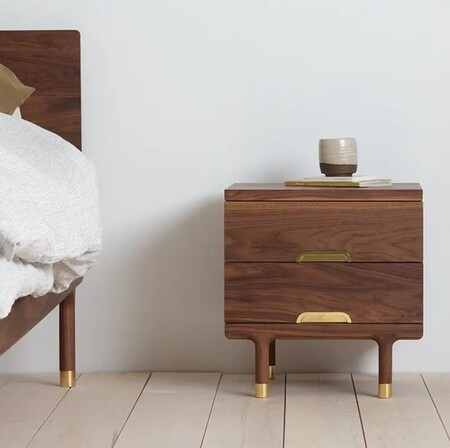 Kalon Simple Side Table Walnut