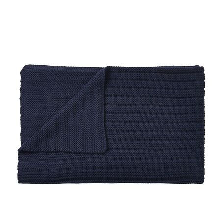Muuto Decke Ample von Muuto Midnight Blau