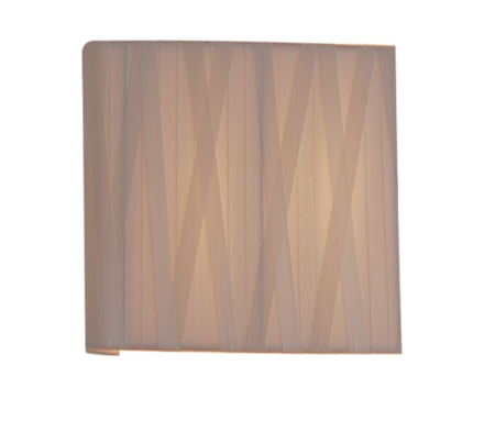 Fambuena Viereckige Dress Wandlampe - Cremeweiss