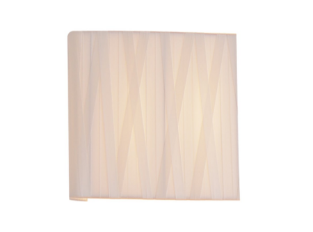 Fambuena Viereckige Dress Wandlampe - Weiss