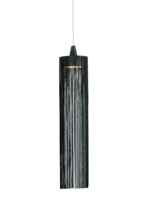 Fambuena Swing XL Hängelampe / Baumwolle, Metall - Schwarz