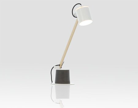 Fambuena Plume Tischlampe - Weiss