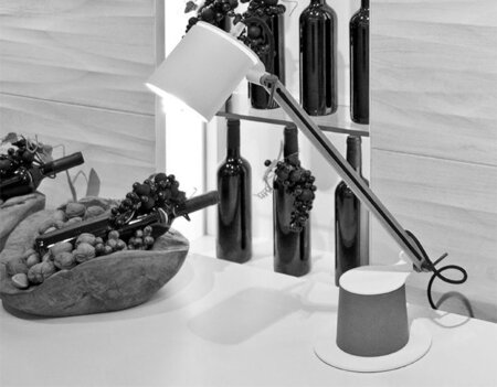 Fambuena Plume Tischlampe - Weiss