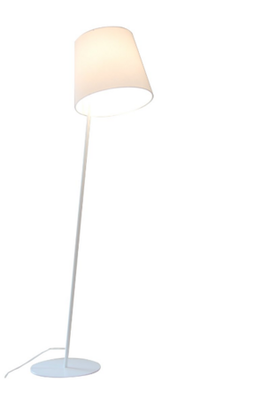 Fambuena Excéntrica Stehlampe / Stoff - Weiss