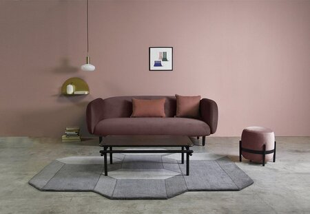 Eno Studio Vega Ottoman Black Steel