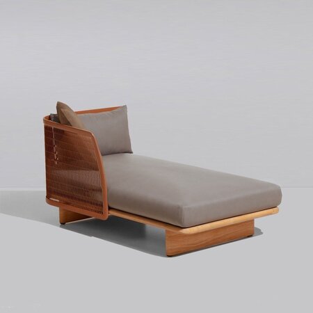 Kettal Mesh Chaiselongue Armlehne Links
