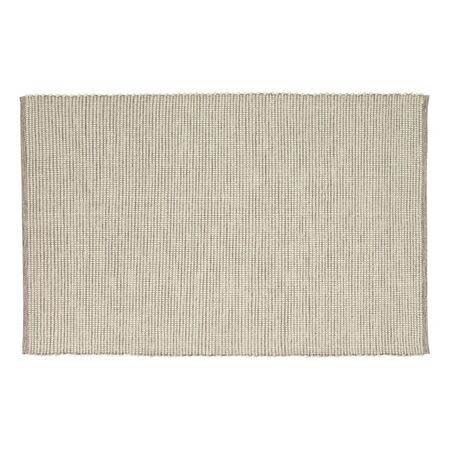 Hübsch  Poppy Teppich gross von Hübsch  Grau/Cremeweiss, Gross