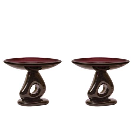 Ferm Living Etagere Damo Glass Centrepiece von Ferm Living Dark Grape