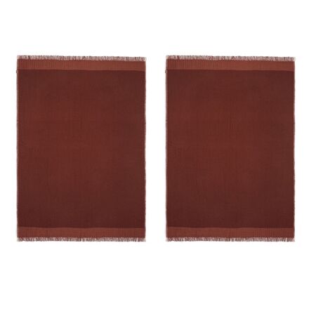 Ferm Living Decke Weaver von Ferm Living  Red Brown