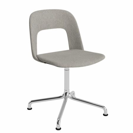 HAY Stuhl Layout 154 von Hay Aluminium poliert, Turf - Light grey 