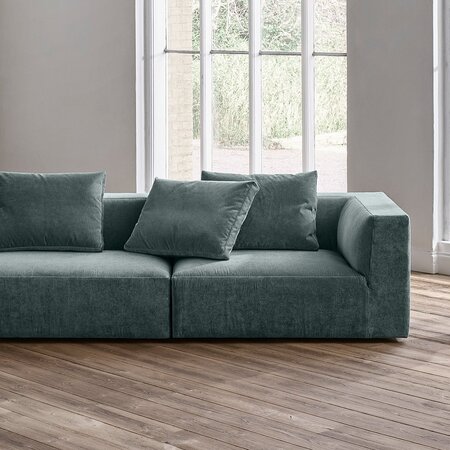 Juul 101 Sofa mit Chaiselongue in Stoff Mainz - 240X100 cm - Mainz 04 