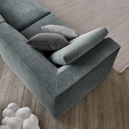 Juul 101 Sofa mit Chaiselongue in Stoff Mainz - 240X100 cm - Mainz 04 