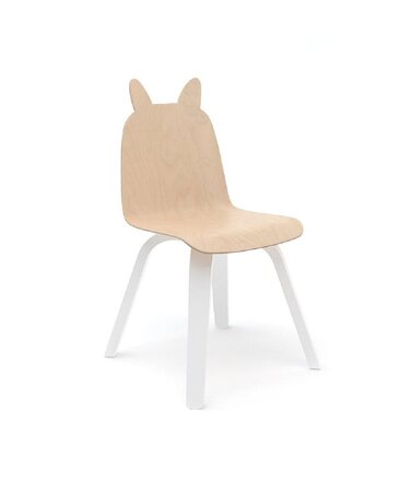 Oeuf Rabbit Play Chair (Set of 2) - White/Birch