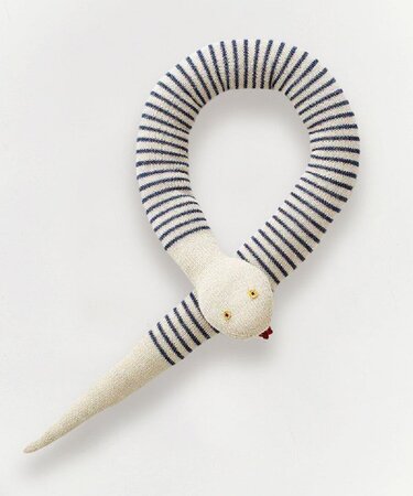 Oeuf Snake - White/Indigo