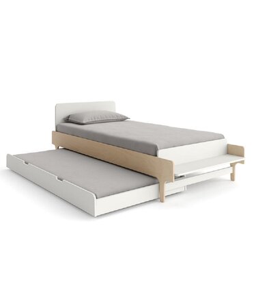 Oeuf River Twin Bed - White/Birch