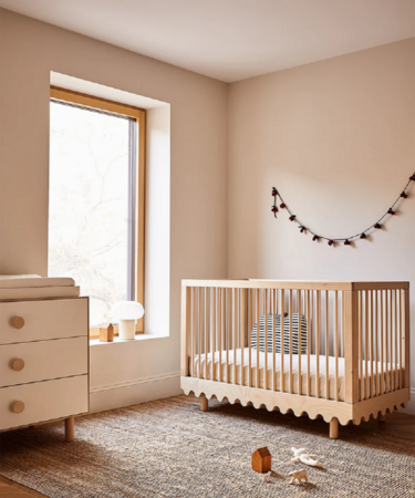 Oeuf Moss Crib - Babybett - Birke Lackiert