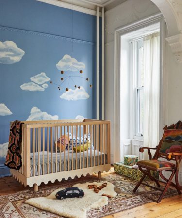 Oeuf Moss Crib - Babybett - Birke Lackiert
