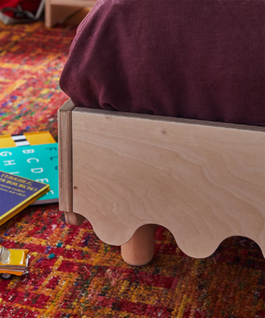 Oeuf Moss Twin Bed - Kinderbett - Birke Lackiert