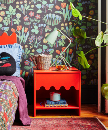 Oeuf Moss Nightstand - Nachtschrank - Rot
