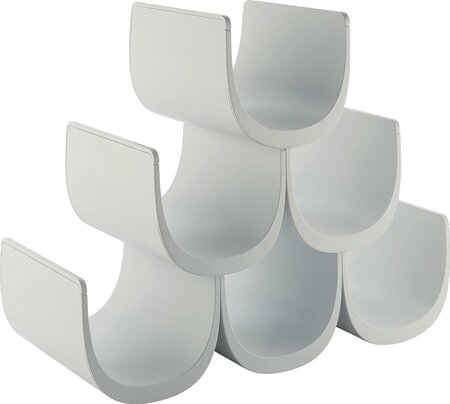Alessi Noè Flaschenregal (6 Flaschen)-Weiss