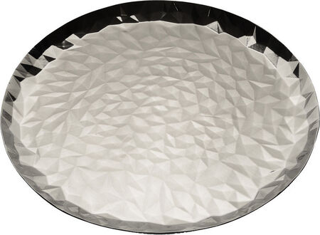 Alessi Joy n. 3 Tablett Rund - glänzend poliert
