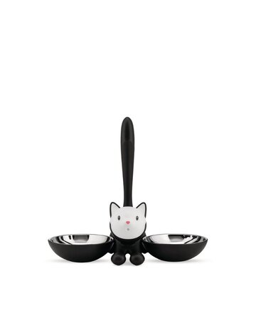 ALESSI TIGRITO KATZENNAPF - Schwarz