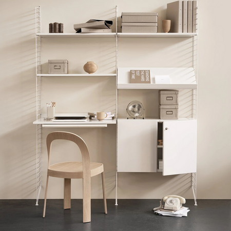 String Furniture String Schreibtischschublade Weiss