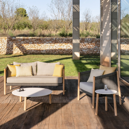 Vincent Sheppard Vincent Sheppard Lento Coffee Table Teakholz, Ø: 90 cm / H: 29 cm